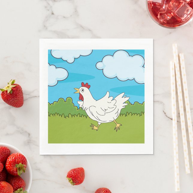 Serviette En Papier Poulet Courant Dans Une Serviette Papier (Créateur téléchargé)