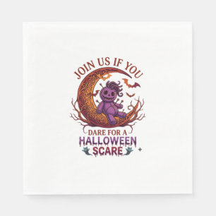 Serviette En Papier Poupée vaudou violette croissant de lune Dare Hall