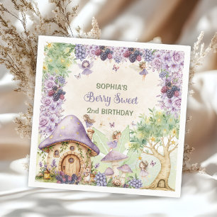 Serviette en papier pour 2ème anniversaire Purple 