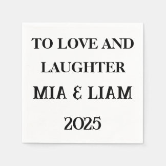 Serviette En Papier Pour Aimer Et Rire Serviettes Personnalisées - Mar