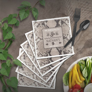 Serviette en papier pour anniversaire à motif serp