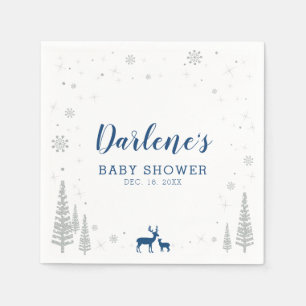 Serviette en papier pour Baby Shower Bébé Hiver Me