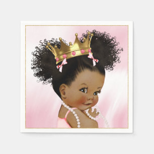 Serviette en papier pour Baby Shower de Princesse