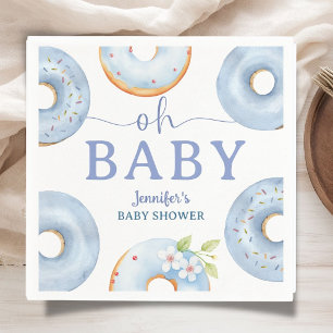 Serviette en papier pour brunch Baby Shower Blue D