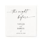 Serviette en papier pour cocktail de mariage minim