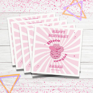 Serviette en papier pour fête d'anniversaire Disco