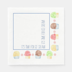 Serviette en papier pour glace
