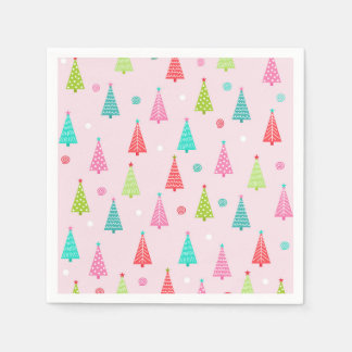 Serviette en papier pour l'arbre de Noël coloré
