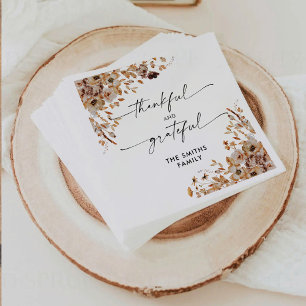 Serviette en papier pour le dîner de Thanksgiving 