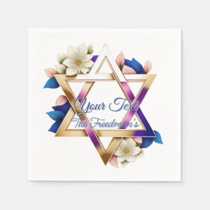 Serviette En Papier Pour les fêtes juives Indépendance Bar Mitzvah