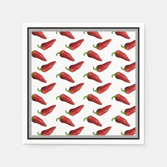 Serviette En Papier Ppers piment (Devant)