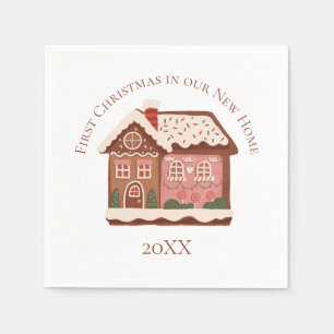 Serviette En Papier Premier Noël dans notre nouvelle maison Pingerie