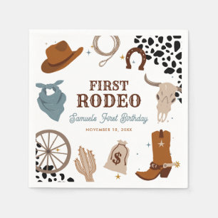 Serviette En Papier Premier Rodéo Western Wild West Boy Premier annive
