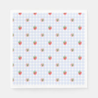 Première aquarelle de Preppy Berry Birthday Strawb