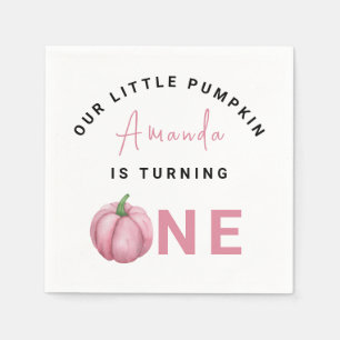 Serviette En Papier Première fête d'anniversaire de Little Pumpkin 