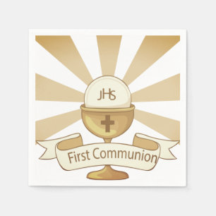Serviette En Papier Première sainte communion