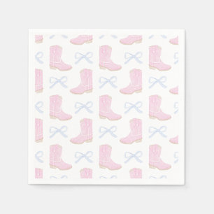 Serviette En Papier Preppy Rodeo First Birthday Cowgirl Boots