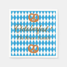 Pretzels personnalisés bleu bavarois Oktoberfest