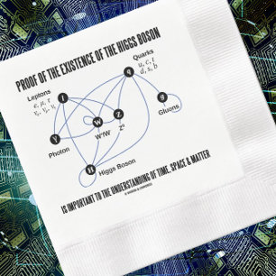 Serviette En Papier Preuve De L'Existence Du Boson De Higgs Temps