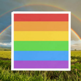 Serviette En Papier Pride Pop : Arc en ciel