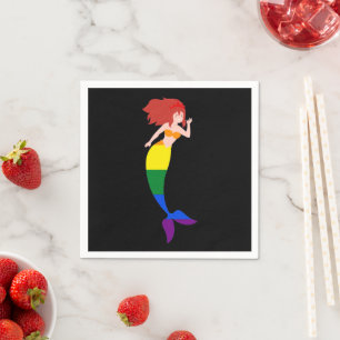 Serviette En Papier Pride Sirène