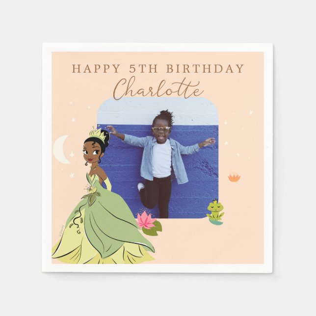 Serviette En Papier Princess Tiana l Girls Anniversaire (Devant)