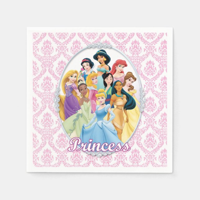 Serviette En Papier Princesse Disney | Cinderella Feature Centre (Devant)