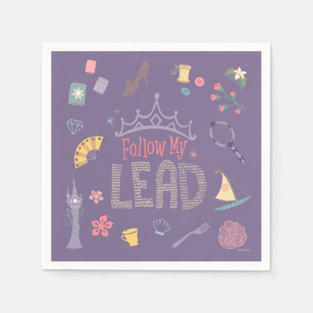 Serviette En Papier Princesse Disney | Suivre mon prospect (Devant)