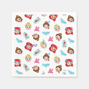 Serviette En Papier Princesse Emoji Motif