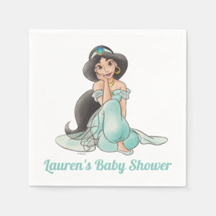 Serviette En Papier Princesse Jasmine Baby shower fille