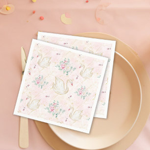 Serviette En Papier Princesse Swan