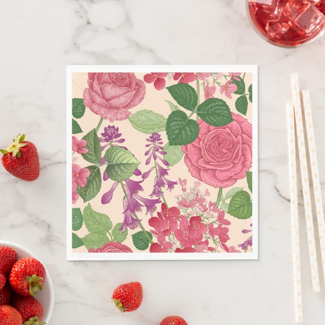 Serviette En Papier printemps (En situation)