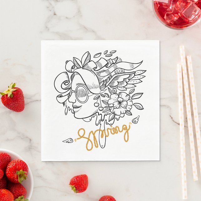 Serviette En Papier Printemps (Créateur téléchargé)