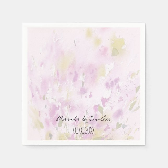 Serviette En Papier Printemps coloré Été Floral Boho Garden (Devant)