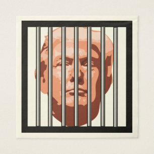 Serviette En Papier Prison Bars Trump Parti d'impeachment