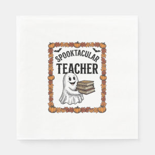 Serviette En Papier Professeur Halloween Fantastique Livres de Fantôme