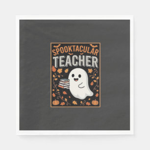 Serviette En Papier Professeur Squelettique Halloween Fantôme Création