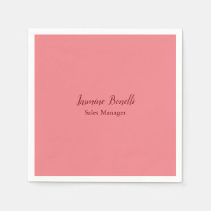 Serviette En Papier Professional Modern Minimaliste Ajouter un nom per