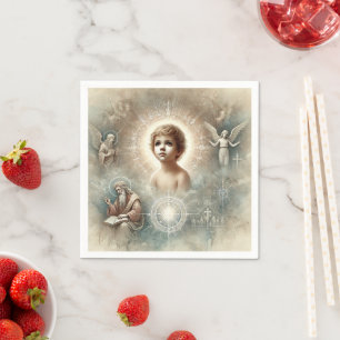 Serviette En Papier Prophétie biblique vintage de Jésus Découpage