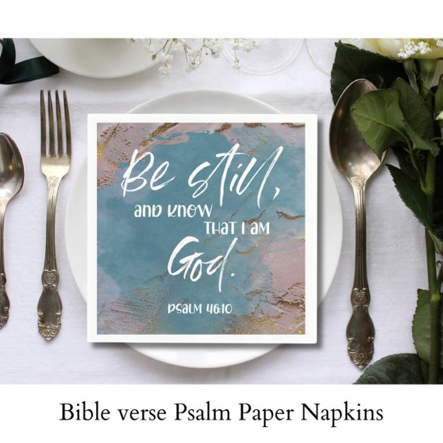Serviette En Papier Psaume verset Bible Papier (Créateur téléchargé)