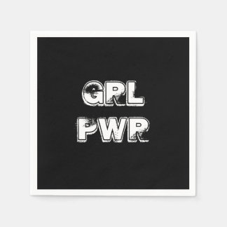 Serviette En Papier Puissance de la fille -