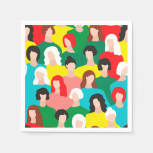 Serviette En Papier Puissance des filles