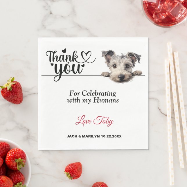 Serviette En Papier Pumi Chien Papier Naples (En situation)