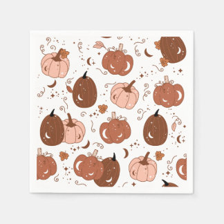 Serviette En Papier Pumkin Patch 50 Cocktail Papier Napkin