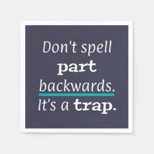 Serviette En Papier Pun Part Back Funny Dad Joke English Teacher