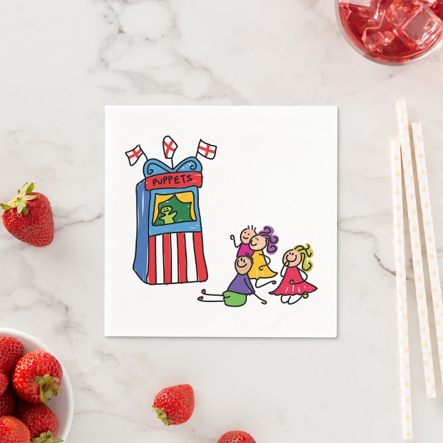 Serviette En Papier Puppet Show Papier serviettes (Créateur téléchargé)