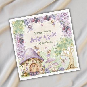 Serviette En Papier Purple Berry Fbattage & Twirl Fairy 3e anniversair