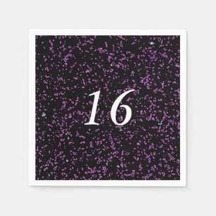 Serviette En Papier Purple rose Motifs Abstraits mignons 16e anniversa