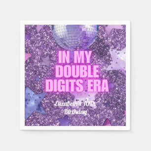 Serviette En Papier Purple Trendy Dans Mes Double Chiffres Era Anniver