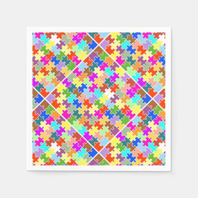 Serviette En Papier Puzzle amusant (Devant)